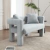 Modern Loveseat Sofa, Comfy Upholstered 2 Seater Sofa - Mint Green - Image 11
