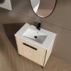 30" Bathroom Vanity Base With Basin And Storage Cabinet - Oak - Image 5