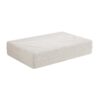 Modern Floor Sofa With 2 Pillows, Convertible Teddy Fabric Foam Filled Sleeper Sofa Bed, Full Size Folding Mattress For Living Room Guest Bed, Playroom, No Assembly Required - Beige - Image 13