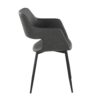 Margarite - Contemporary Dining Chair (Set of 2) - Black / Gray - Image 3