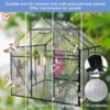6X6Ft-Black Polycarbonate Greenhouse Raised Base And Anchor Aluminum Heavy Duty Walk-In Greenhouses For Outdoor Backyard In All Season (W540S00002) - Black - Image 6