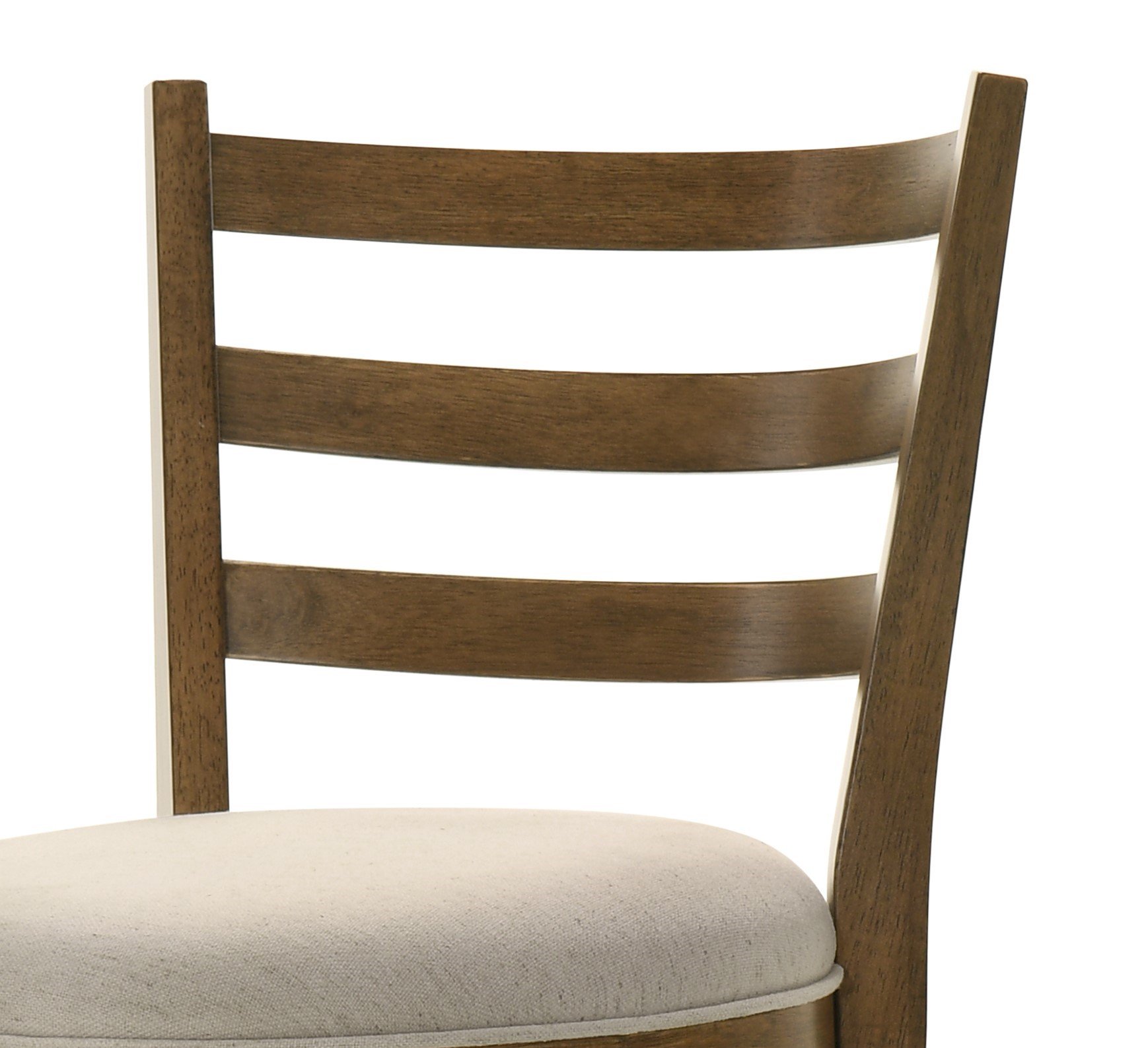 Joplin - Ladder Back Counter Height Swivel Chair With Upholstered Seat - Walnut - Image 5