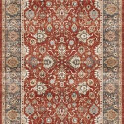 Fenix - Accent Rug, Elegant Design - Red / Black