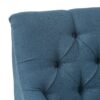 Nicole - French Style Upholstered Loveseat With Tufted Backrest - Navy Blue - Image 13