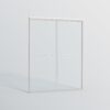 Double Sliding Shower Door, Semi Frameless Bypass Bathroom Sliding Door With 1 / 4" (6Mm) Tempered Glass For Walk In Shower - Brushed Nickel - Image 12