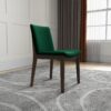 Laura - Mid-Century Modern Solid Wood Dining Chair (Set of 2) - Green - Image 12