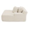 Modern Fluffy Velvet Single Lazy Sofa Lounge Chair For Living Rooms And Bedrooms - Beige - Image 9