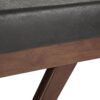 Chanelle - Mid Century Ottoman Bench - Distressed Black - Image 3