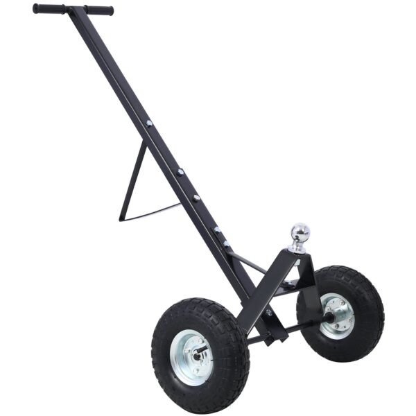 Heavy Duty Trailer Dolly With Pneumatic Tires 600 Lb. Capacity Steel - Black