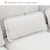 Modern U-Shaped Sectional Sofa With Waist Pillows, 6 Seat Upholstered Symmetrical Sofa Furniture, Sleeper Sofa Couch With Chaise Lounge - White - Image 16