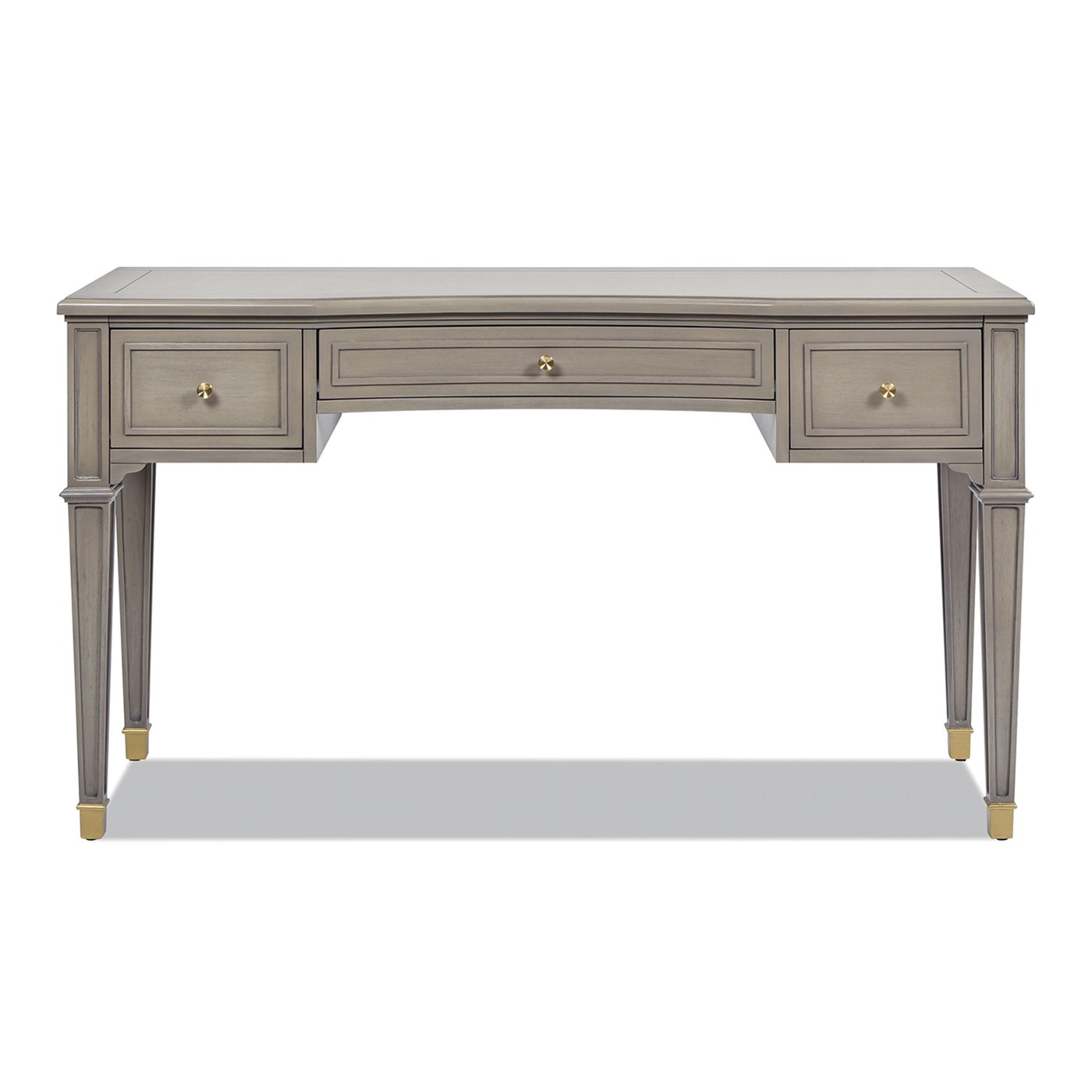 Dauphin - 3 Drawer Executive Desk - Gray Cashmere - Image 6