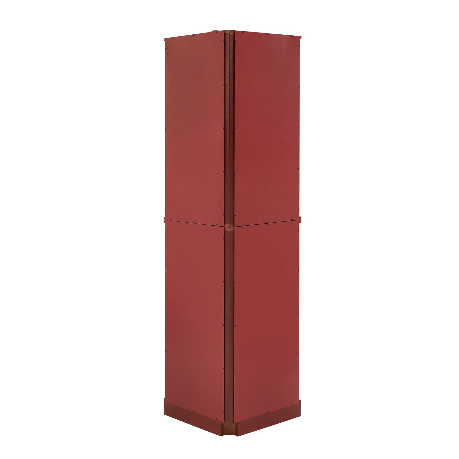 6 Shelf Corner Curio Display Cabinet With Lights, Mirrors And Adjustable Shelves (E26 Light Bulb Not Included) - Cherry - Image 10