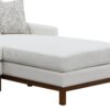 Valiant - Chenille Sectional Sofa With 4 Pillows - Ivory - Image 5