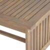 Acacia Wood Outdoor Coffee Table, Rectangular Patio Coffee Table For Outside - Gray - Image 10