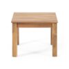 Halcyon - Outdoor Side Table With Slat Design And Acacia Wood Frame - Teak - Image 5