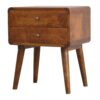 Curved Nightstand - Chestnut - Image 14