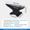 High Hardness Single Horn Anvil, 45Lbs Cast Steel, With Four Holes For Fixing And Large Countertop - Black - Image 3