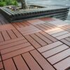 Interlocking Plastic Deck Tiles 44 Pack, 12" X 12" Waterproof Outdoor / Indoor Patio Flooring - Brown - Image 2