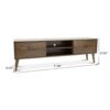 Adrian - TV Stand - Walnut Brown - Image 3