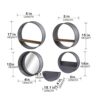 Farmhouse Round Metal Wall Planter (Set of 5) - Gray - Image 5