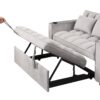 Multi Functional Sofa Bed With Cup Holder And USB Port For Living Room Or Apartments - Gray - Image 20