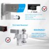 Alu - Adjustable Trailer Drop Hitch With 2" Receiver, 6" Adjustable - Silver - Image 12