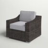 Patio Chair With Cushion - Espresso - Image 4