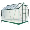 6.3'*10.2'*7' Polycarbonate Greenhouse, Heavy Duty Outdoor Aluminum Walk-In Green House Kit With Rain Gutter, Vent And Door For Backyard Garden - Green - Image 16