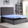 Refresh - 12" Twin Size Hybrid Cooling Gelcare Memory Foam And Coil Mattress - Blue - Image 2