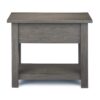 Monroe - Narrow Side Table - Farmhouse Gray - Image 3