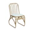 Outdoor Wicker Dining Chairs With Washable Cushion (Set of 2), Durable Rattan Chairs For Patio Color - Natural / Yellow - Image 7