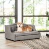 Robin - Tufted Wingback Pet Sofa Bed, Medium, Uptown Resistant High - Gray Stain - Image 7
