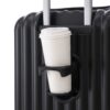 20" / 24" / 28" 3 Pieces / Set Spinner Wheel Luggage, Carry On Suitcase, With Cup Holder & USB Port & Phone Holder - Black - Image 14