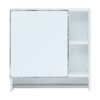 Wall Mounted Bathroom Storage Cabinet With Mirror Door, Medicine Cabinet, Over The Toilet Storage Cabinet With Shelves And Towel Rack - White - Image 8
