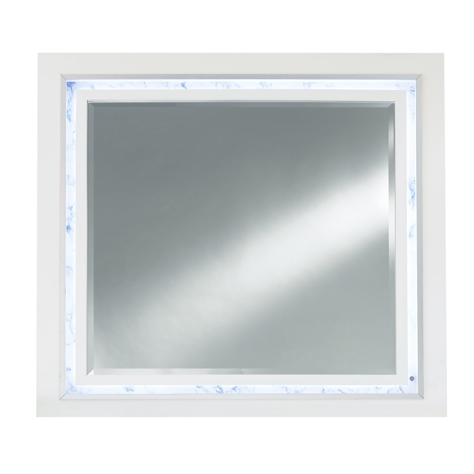 Skye - Marble Mirror - White - Image 5