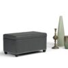Amelia - Storage Ottoman Bench - Stone Gray - Image 9
