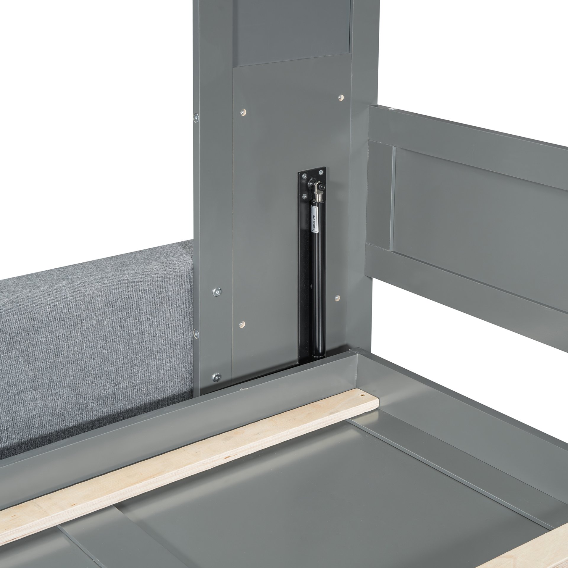 Queen Size Murphy Wall Bed With Sofa - Gray - Image 16