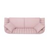 Contemporary 3 Seater Sofa With Plush Accents - Blush - Image 8