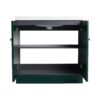 Contemporary Freestanding Bathroom Vanity With Resin Sink & Soft Close Cabinet Doors - Dark Green - Image 15