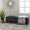 Nebulous - Upholstered Ottoman With Storage And Diamond Tufted Seat - Brown - Image 6