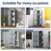 Lockers For Employees With 3 Door Storage Locker Durable For Gym, School, Office - Gray - Image 11
