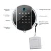 Large Capacity Quick Access Fingerprint Gun Safe, 4 - 5 Gun Biometric Metal Rifle Gun Security Cabinet Safe Locker - Black - Image 11