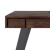 Lowry - Small Desk - Distressed Charcoal Brown - Image 5