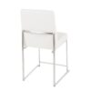 Fuji - Contemporary High Back Dining Chair (Set of 2) - White - Image 4