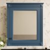 Wall Mounted Bathroom Storage Cabinet With Mirror, Medicine Cabinet With Height Adjustable Shelf, Over The Toilet Space Saver Cabinet - Blue - Image 20