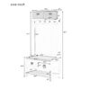 Hall Tree With 6 Hooks And Hinged Lid, Coat Hanger, Entryway Bench, Storage Bench, 3 In 1 Design, For Entrance, Hallway - Brown - Image 2