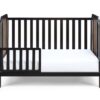 Brees Island - 3 In 1 Convertible Crib - Black, Brownstone - Image 3