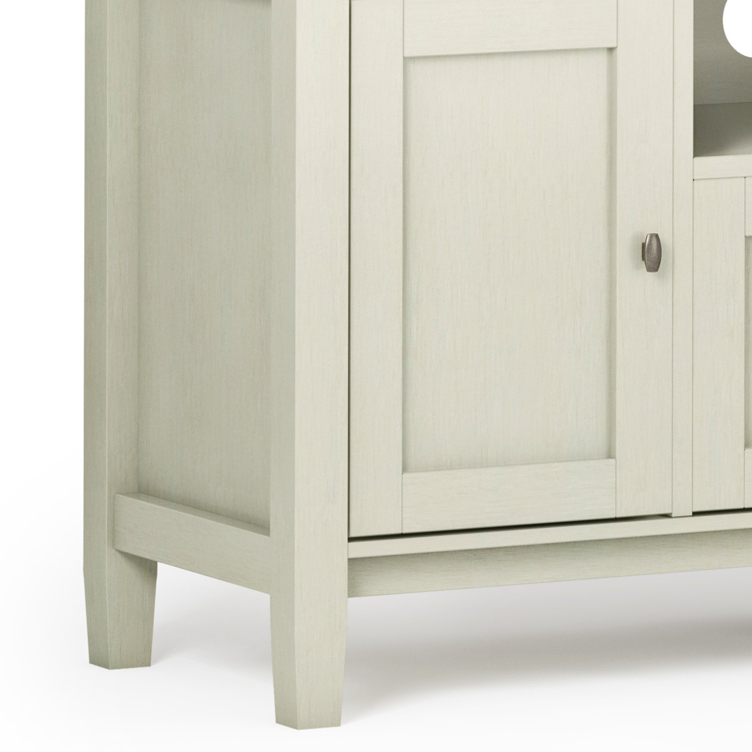 Warm Shaker - TV Media Stand - Antique White - Image 4