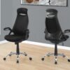 Office Chair, Adjustable Height, Swivel, Ergonomic, Armrests, Contemporary / Modern - Black - Image 10