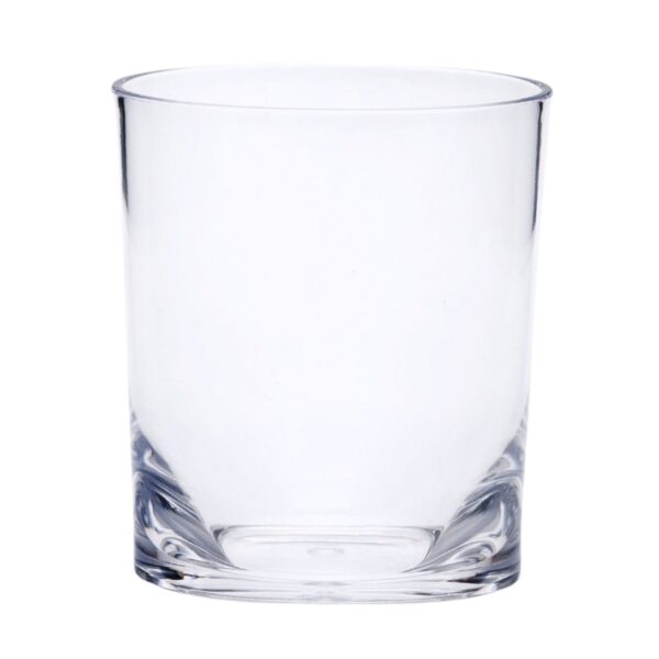 Halo - Oval Tritan Glasses Dof, 12Oz, Bpa Free Plastic Drinkware (Set of 4) - Clear
